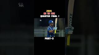 Mi vs Csk 2015 Qualified 1 part3 shorts cricket mivscsk rohitsharma msdhoni ipl2025 ipl msd [upl. by Eiromem]