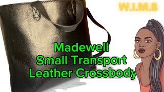 Madewell small transport leather crossbody weekendcarrywimb purseaddict leatherbags minibags [upl. by Eniledam]