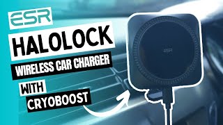 ESR HaloLock Wireless Car Charger with CryoBoost  STOP Overheating your Phone [upl. by Damara]