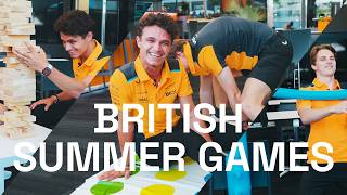 Lando Norris and Oscar Piastri take on Twister and more British Summer Games [upl. by Tjaden25]