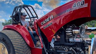 Tractor Pulling 2023 Warming up with “El Niño” Pro Stock Tractor Hillsboro Wisconsin [upl. by Masterson]