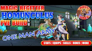 Ragnarok M Eternal Love  Magic Begetter Homunculus PVE Build Guide [upl. by Sad]