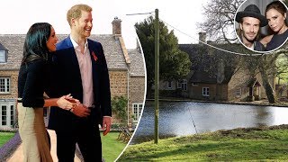 PRINCE Harry and Meghan are ­looking to snap up a Cotswolds love nest next to the Beckhams’ home [upl. by Eymaj]