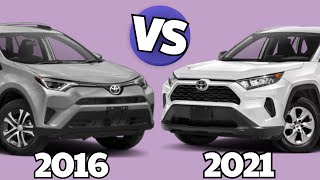 RAV4 Showdown 2016 vs 2021  Whats Changed [upl. by Mcevoy]