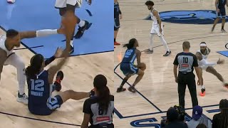 Ja Morant throws perfect lob while sitting down then crossed him up with no dribbles 🥶 [upl. by Man]