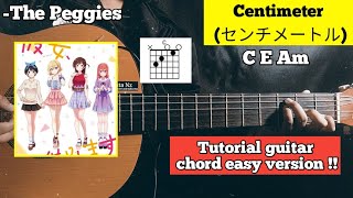 The Peggies  Centimeter センチメートルTutorial guitar chord easy version [upl. by Hammond]