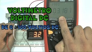 Voltimetro Digital DC  0 a 100 Voltios DC [upl. by Champaigne639]