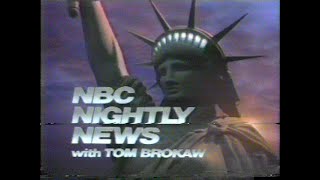 NBC Nightly News Tom Brokaw Jan 5 1987 WTVG 13 [upl. by Klute]