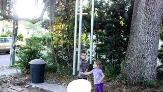 Children Playing with giant wind chimes  Extreme Wind Chimes [upl. by Aiuqes]