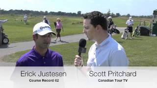 Canadian Tour TV Update  Erick Justesen Sets Course Record [upl. by Fee641]