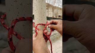 Incredible knot knot explore mountaineering youtubeshorts rope climbing expedition tricks [upl. by Lesak647]