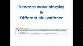 Newtons avsvalningslag och differentialekvationer [upl. by Tiphane846]