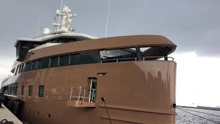 First stop of LA DATCHA Sea Explorer Expedition Yacht in Gibraltar 4K [upl. by Rubinstein]