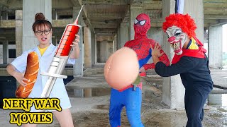 Nerf War Movies Nurse Spider X Warriors Nerf Guns Fight Criminal Group Prank Funny Battle [upl. by Kohler]