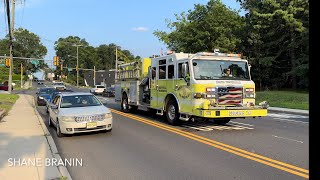 Hazlet Fire Department Engine 39278 amp Brush Truck 39293 Responding 72124 [upl. by Iknarf338]