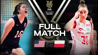 🇺🇸 USA vs 🇵🇱 POL  Paris 2024 Olympic Qualification Tournament  Full Match  Volleyball [upl. by Ttegirb]