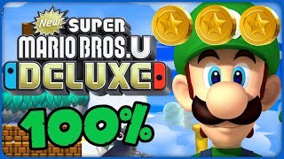 New Super Mario Bros U Deluxe 💚 72 Wiggler Rodeo 💚 100 All Star Coins [upl. by Ramburt]