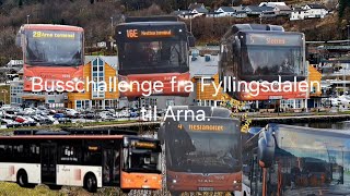 Busschallenge fra Fyllingsdalen til Arna [upl. by Ellatnahc]