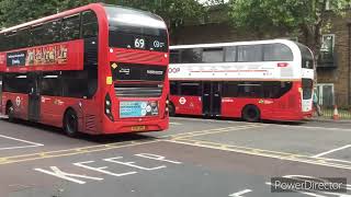 Buses at Walthamstow Bus Station [upl. by Ydnih]