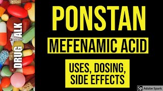 Mefenamic Acid Ponstan  Uses Dosing Side Effects [upl. by Harvie]