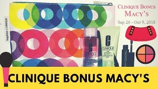 Clinique Bonus Time Macys 2018 [upl. by Nadine]