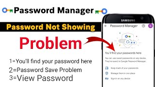 Password Manager Youll Find Your Password HerePassword Manager Not Showing Password New Update [upl. by Dream]