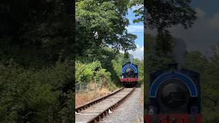 Saddle Tank Engine toots whistle 🚂 steam steamtrain [upl. by Onailil]