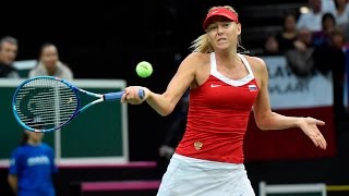 Highlights Karolina Pliskova CZE v Maria Sharapova RUS [upl. by Corbin]