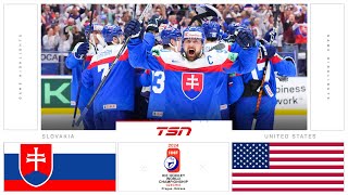 Slovakia vs USA Highlights  2024 Mens World Hockey Championship [upl. by Nylitsirk]