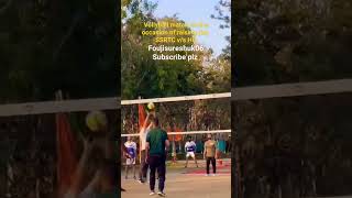 chak de indiavollyball match on occasion of raising daycrpf volleyball matchsubscribelikeamp share [upl. by Adin21]