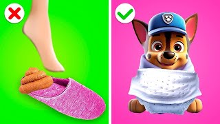 Save This Little Puppy We Adopted Paw Patrol Fantastic Hacks for Pet Owners [upl. by Lulu77]