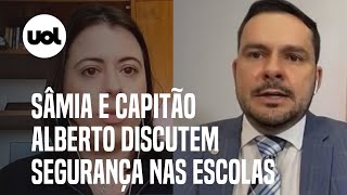 Sâmia Bomfim liga extremadireita a ataque a escolas Capitão Alberto nega relação [upl. by Yelime]