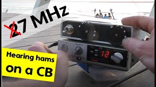 27 MHz CB radio tunes 7 MHz amateurs [upl. by Taveda]