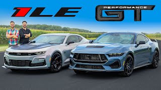 2024 Mustang GT Performance vs Camaro SS 1LE  DRAG RACE and LAP TIMES [upl. by Dallis244]