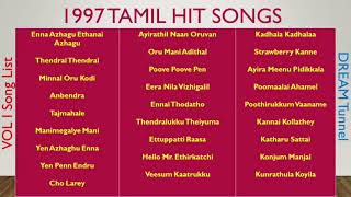 Hits of 1997  Tamil songs  Audio JukeBOX VOL I [upl. by Feodor]