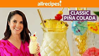 How to Make a Classic Pina Colada  Summer Cocktail  Get Cookinquot  Allrecipescom [upl. by Enitselec]