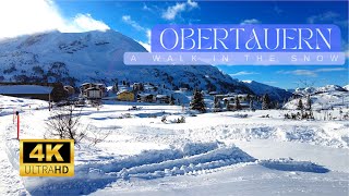 Obertauern  Snow walk in an Austrian ski resort [upl. by Malva]