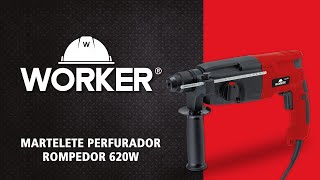 MARTELETE PERFURADORROMPEDOR 620W  WORKER [upl. by Naujyt234]