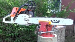 Chainsaw Sharpening Stand [upl. by Ihsoyim]