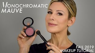 Monochromatic Mauve Fall Makeup Tutorial  Dominique Sachse [upl. by Maggi494]