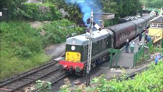 Station Alresfort HampshireEngeland  Watercress Line Diesel Gala 2024 [upl. by Ingemar987]