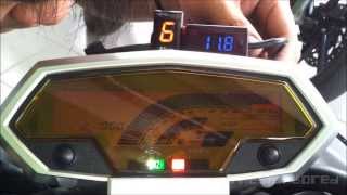 Kawasaki Z1000 voltmeter installation [upl. by Hpseoj]