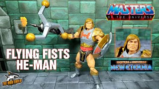 MOTU Masterverse New Eternia FLYING FISTS HEMAN Figure Review with Parts Swapping [upl. by Cleopatra]