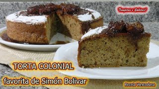 TORTA COLONIAL favorita de Simón Bolivar Sin Gluten receta de licuadora fácil [upl. by Nhguavaj]