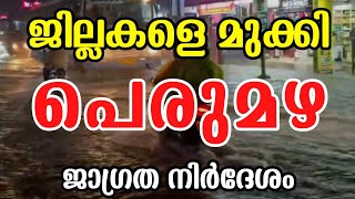 ജില്ലകൾ മുങ്ങി❗Kerala rain news today malayalam  kerala flood  today rain alert  kerala news [upl. by Leahicm]