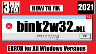 Fix Bink2w32dll MissingNot Found Error Assassins Creed 4Splinter Cell Blacklist Win10 3264bit [upl. by Iphlgenia657]