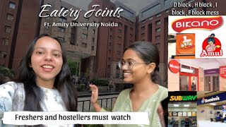 Best places to eat inside campus🍛  Amity University Noida 🏫 Apra Yadav [upl. by Shien]