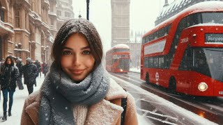 Snow apocalypse in the UK Drivers ATTENTION [upl. by Anileda]