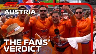 Max Mania Lando Love  Fans Verdict  2023 Austrian Grand Prix [upl. by Eentrok]