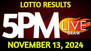 Lotto Result Today 500 pm draw November 13 2024 Wednesday PCSO LIVE [upl. by Leizahaj766]